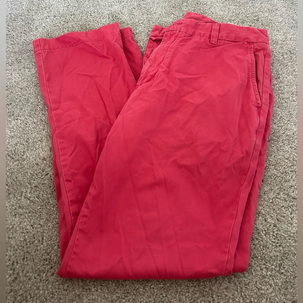 Vineyard Vines Men's Red Khaki Pants